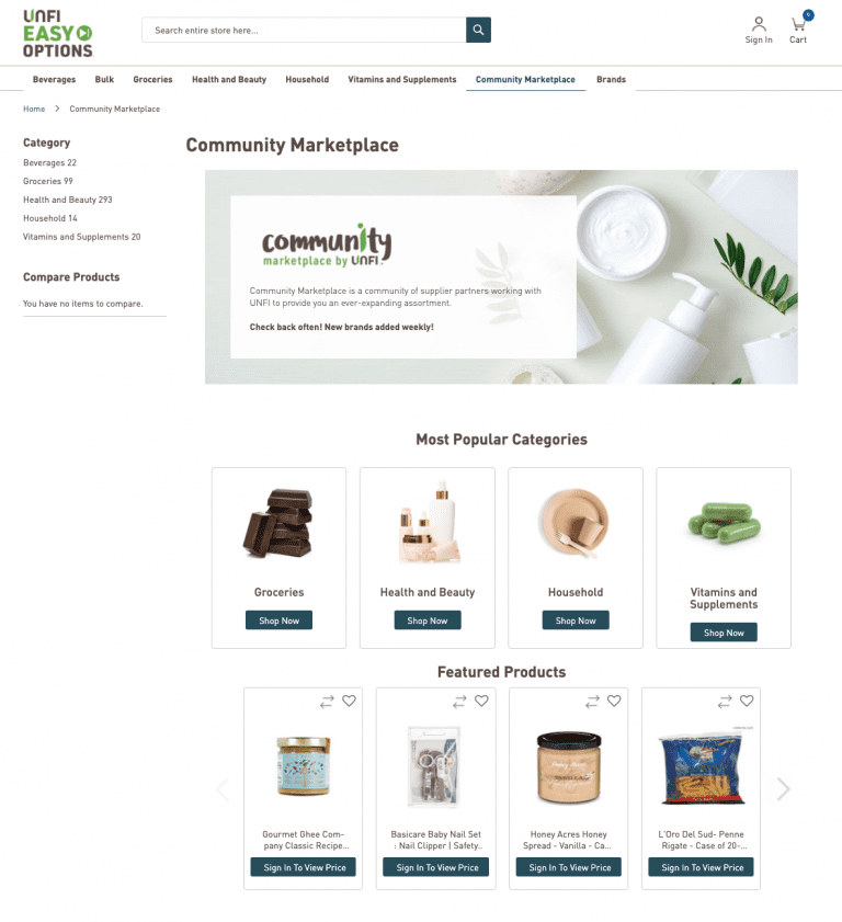 UNFI Community Marketplace